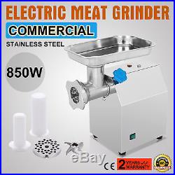 Electric #12 Stainless Steel 4.5lbs/min Meat Grinder Blade Plate Sausage Stuffer