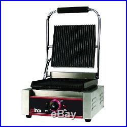 Electric Countertop Panini Grill with Single Ribbed Plate EPG-1