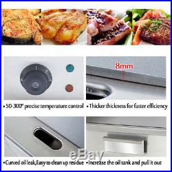Electric Griddle Grill BBQ Countertop Hot Plate Stainless Steel Commercial 110V