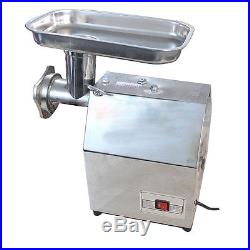 Electric Industrial Meat Grinder with Blade Plate Sausage Stuffer Stainless Steel