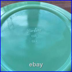 Fire-King Jade-ite RW rim soup plate oven glass engraved restaurant wear series