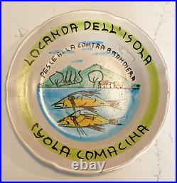 Four Vintage VIETRI Buon Ricordo Italian Restaurant Plates Hand-made 9 Plates