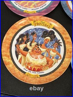 Full Set of 6 McDonald's Disney Hercules Collectors Plates 1997 New Unused