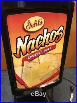GEHL'S NACHO CHEESE SAUCE WARMER DISPENSER HOT TOP 2 HT2-04 With PLATE