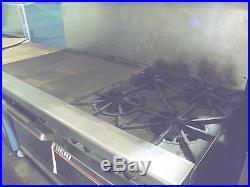 Garland H2843 Four Burner Nat Gas Range French Top Plate Two Full Size Ovens