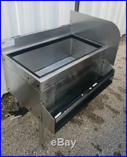 Glastender 30 Underbar Ice Bin Cocktail Station with Rail & 10-Circuit Cold Plate