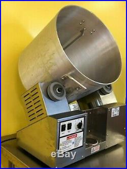 Gold Medal Cheddar Tumbler/Coater with Hot Plate & Heat Lamp for Popcorn(8 gal.)