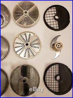 Hallde/Hobart LOT OF 12 Food Processor Blades shredder slicer dicing grid plate