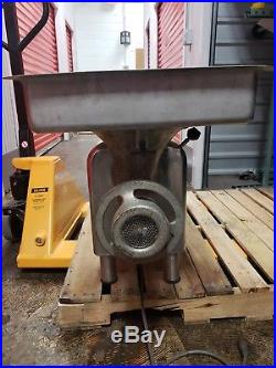 Hobart 4822 Commercial Grinder with Feed Tray, Worm Gear, Knife, Grinder Plate