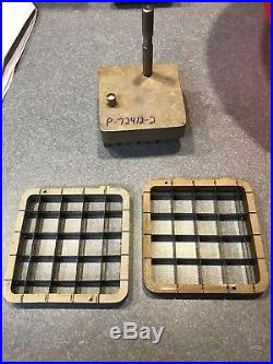 Hobart Power Dicer Attachment Grid plate and knife frame assy. 3/8
