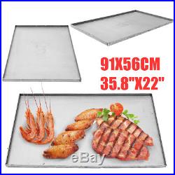 Hot Plate Griddle Flat Top Meat Outdoor BBQ Non Stick Countertop Cook Tray Pan