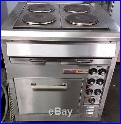 Hussmann Toastmaster Commercial Electric Range Oven with 4 French Plates