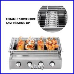 Infrared Ceramic Plate Burner Gas Barbecue Stove Restaurant Kitchen Equipment