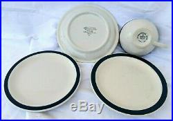 Int'l Restaurant Supply Boston By Jackson China 6.75 Plate Cup LOT Blue Band