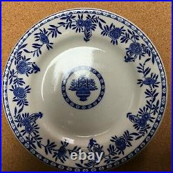 Jackson China Blue Onion Vintage 4 Dinner plates 9.5 restaurant supply