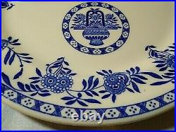 Jackson China restaurant weight Blue & White Grill Plate for Cooks's Supply Co