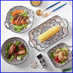 Japanese Tableware Plate Set Ceramic Dinnerware Restaurant Home Kitchen Supplies