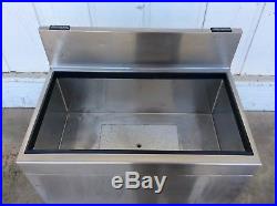 Jockey Box 30 x 19 Stainless Underbar Ice Bin withCold Plate #3142