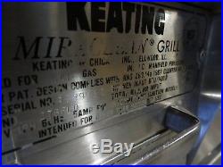 KEATING 27 MIRACLEAN 27 BFLD GAS GRILL GRIDDLE 24 x 24 THERMOSTATIC PLATE
