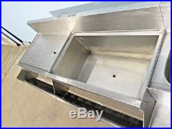 KROWNE COMMERCIAL BARTENDER STATION withCOLD PLATE ICE BIN/WASH SINK/DRAIN BOARD