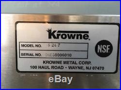 Krowne Metal 18-24-7 24W Insulated Ice Bin 12 Depth with Cold Plate 18.5 Deep