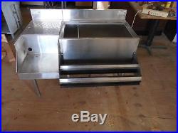 Krowne ice bin with blender shelf/ speed rails/cold plate and soda lines
