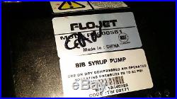 LOT OF 6 FloJet P5000551 BIB syrup Pump W MOUNTING PLATES USED