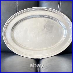 Longchamps Restaurant New York 1920s Era Gorham Silver Plate Serving Tray