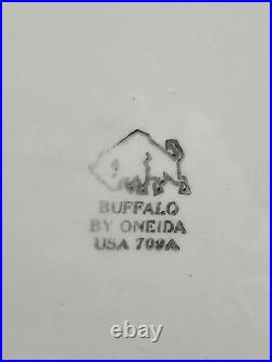 Lot Of 12 Buffalo China By Oneida USA 9.5 Dinner Plates Restaurant Ware MCM