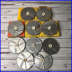 Lot of 10 Vintage Robot Coupe R2 Food Processor Blade Plates MUST SEE