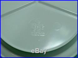 Lot of 50 WHITE GET 3 compartment cafeteria restaurant plates lunch CP-530-W