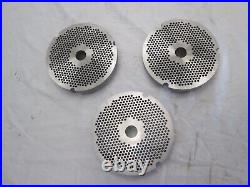 Lot of 9 Grinder Plates #52 For Meat Processing Restaurant Butcher Replacement