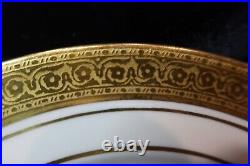 Mayer Restaurant Wear China Gold Wide Filigree Band 2 Inner Band 13 Salad Plate