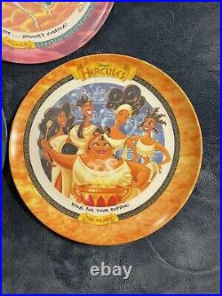 McDonalds Hercules Plates Lot Of 3 Disney Set 1997 Melamine