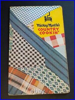 Mickey Mantle 1968 COUNTRY COOKIN' Restaurant Menu Vintage Original Rare