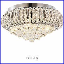 Modern Crystal Chandelier Ceiling Light Fixture Pendant Lamp Home Lighting White