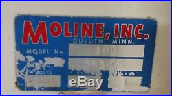 Moline 100 Commercial Double Pass Thru Sheeter Dough Roller Extra Plates Tested