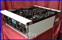 NEW 24 4 Burner Hot Plate Range Gas Stratus SHP-24-4 #1121 Commercial Stove