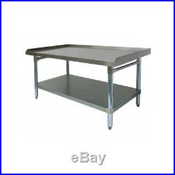 NEW 30 x 48 Equipment Stand NSF #6964 Griddle Hot Plate Base Stainless Steel TOP