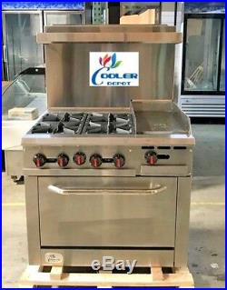 NEW 36 Oven Range Combo Griddle & Hot Plate Stove Top Commercial Kitchen NSF