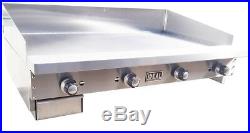 NEW 48 Commercial Flat Griddle Plate by Ideal. Made in USA. NSF & ETL approved