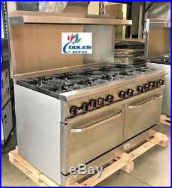 NEW 60 Double Oven Range 10 Burner Hot Plate Stove Top Commercial Kitchen (NSF)