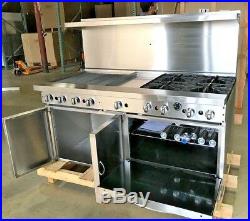 NEW 60 Single Oven Range Stove Top Griddle Broiler Hot Plate (NSF) USA Made