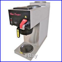 NEW! Stainless Steel Coffee Brewer with (3) Warming Plates