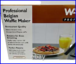NEW Waring Pro WWM200SA Belgian Waffle Maker Restaurant Quality NEW OLD STOCK