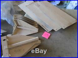 NOS Set of 8 Bow Mounts & 3 Bow Stiffner Plates for M1101 M1102 Military Trailer