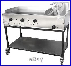 New. 48 Taco Cart. Griddle plate with Steam. Made out of S/S Made in USA by Ekono