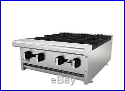New Commercial Gas 24 Hot Plate, 4 Burners, ASBER AEHP-4-24