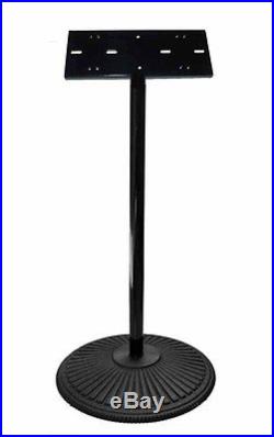 New Retro Black Pipe Stand With Double Plate For Two Bulk Vending Machines