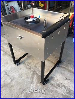 New. SS Taco Cart. 26 Flat Top 3/8 thick Griddle Plate Made in USA